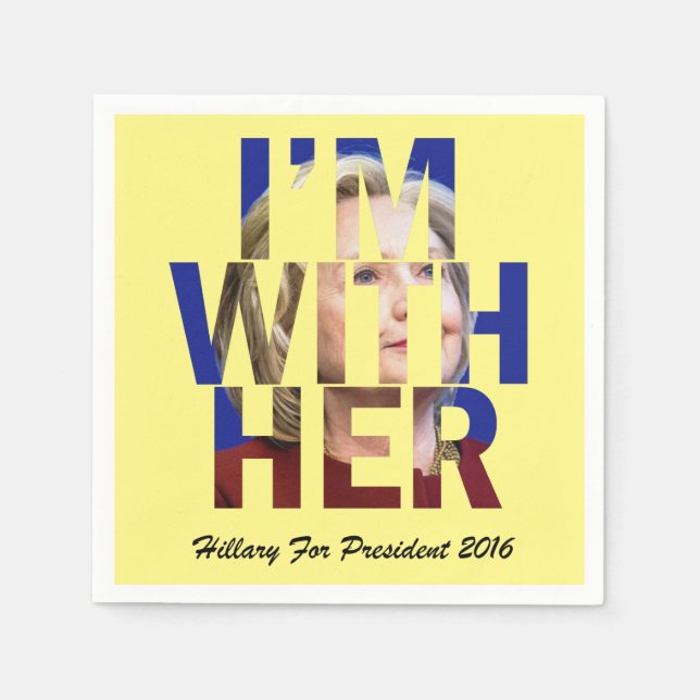 Hillary Clinton Pappersservett (Framsidan)