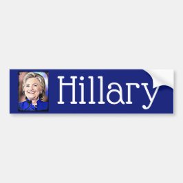 Hillary Clinton Porträtt Bumper Sticker Bildekal