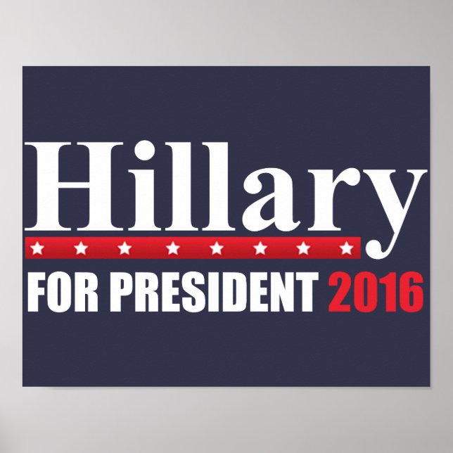 Hillary Clinton Poster (Framsidan)