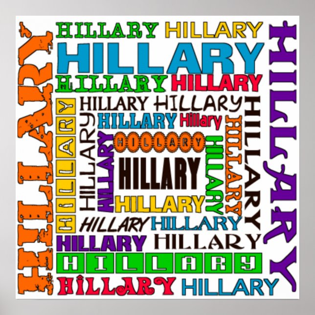 Hillary Clinton Poster (Framsidan)