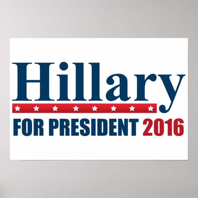 Hillary Clinton Poster (Framsidan)