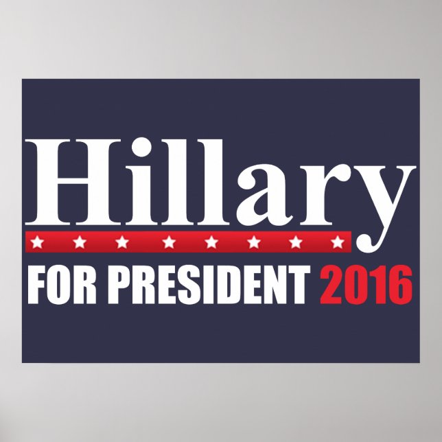 Hillary Clinton Poster (Framsidan)