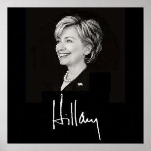 Hillary Clinton POSTER Skriv ut