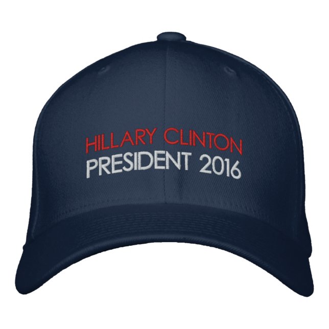 HILLARY CLINTON President 2016 Broderad Keps (Framsida)