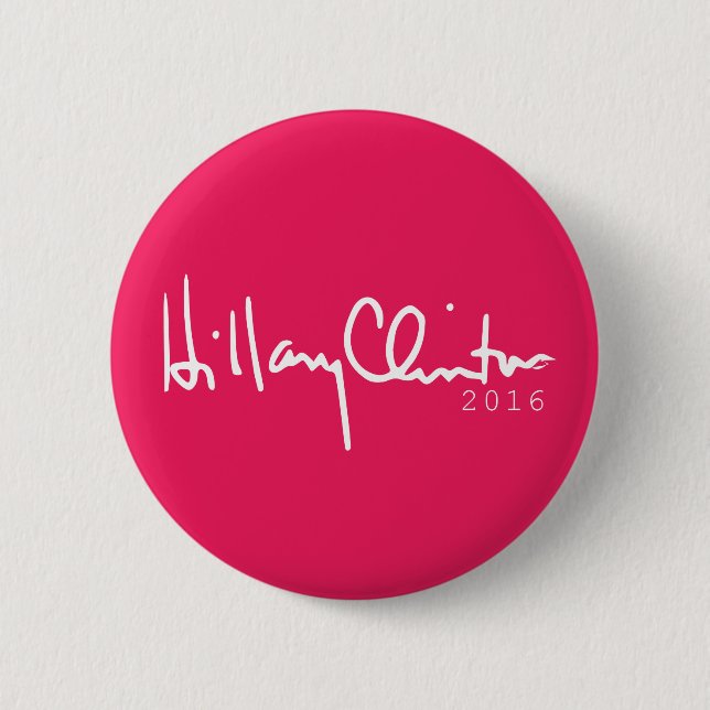 Hillary Clinton President 2016 Pinback Button Knapp (Framsida)