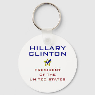 Hillary Clinton president USA V2 Nyckelring