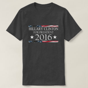 Hillary Clinton presidentamerikanska flaggan 2016 Tee