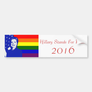 Hillary Clinton pride 2016 Bildekal