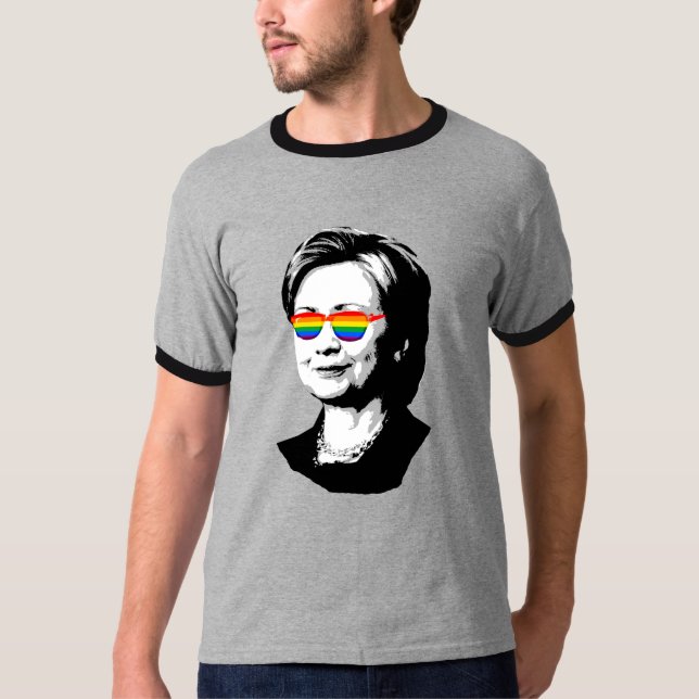 Hillary Clinton pride 2016 - LGBT - Tee Shirt (Framsida)