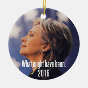 Hillary Clinton prydnad Julgransprydnad Keramik