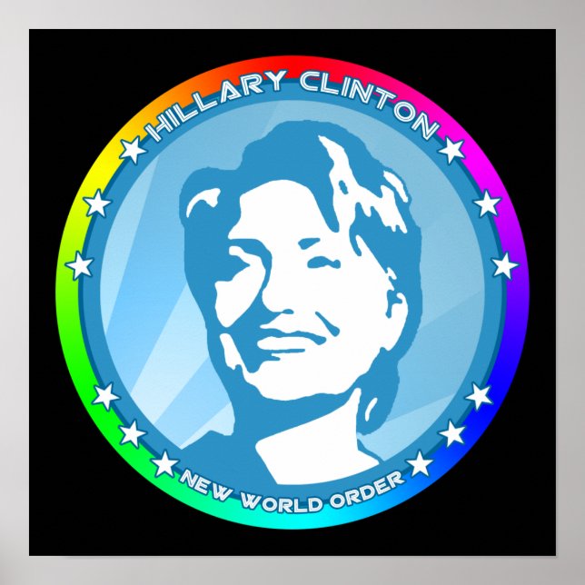 hillary clinton. regnbåge. poster (Framsidan)