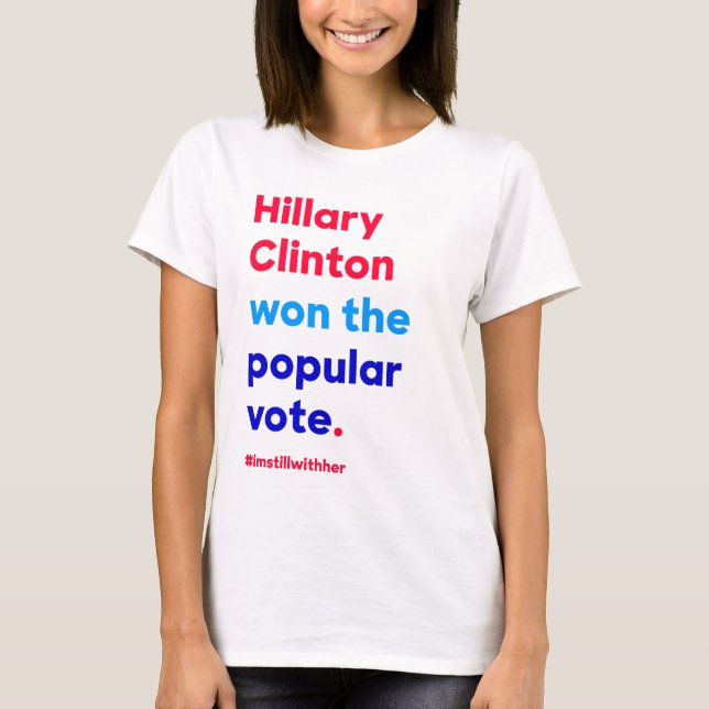 Hillary Clinton segrade det populärt röstar Tröja (Framsida)