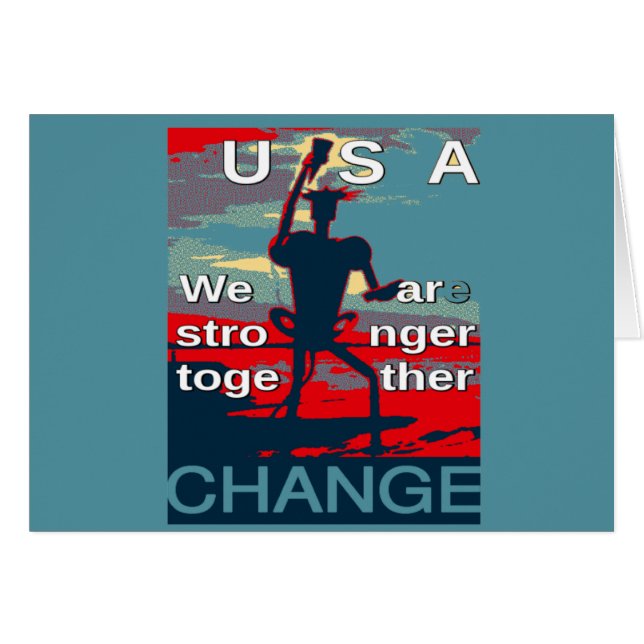 Hillary Clinton senaste kampanj-slogan för 2016 Hälsningskort (Framsidan Horizontal)