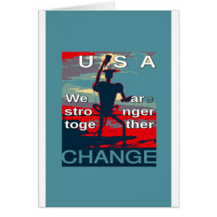 Hillary Clinton senaste kampanj-slogan för 2016 Hälsningskort
