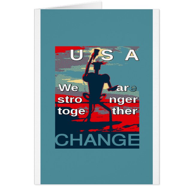 Hillary Clinton senaste kampanj-slogan för 2016 Hälsningskort (Framsidan)