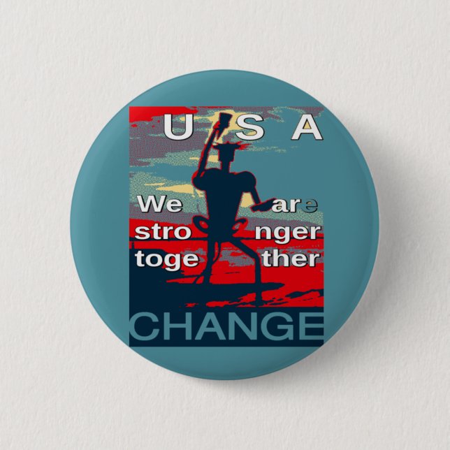 Hillary Clinton senaste kampanj-slogan för 2016 Knapp (Framsida)