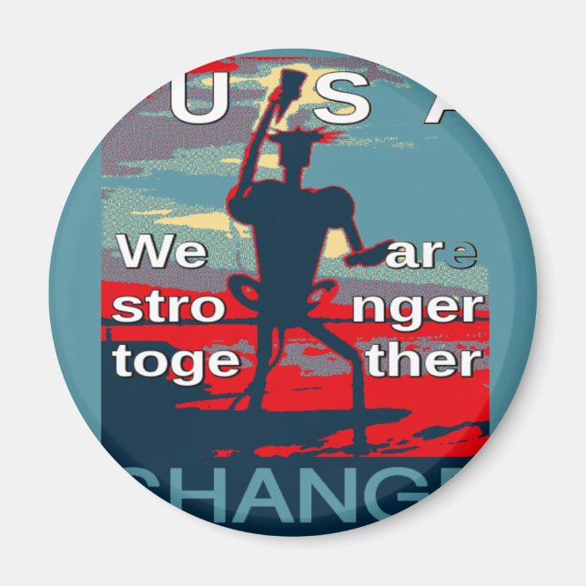 Hillary Clinton senaste kampanj-slogan för 2016 Magnet (Framsidan)