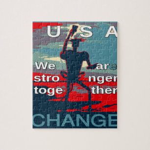 Hillary Clinton senaste kampanj-slogan för 2016 Pussel