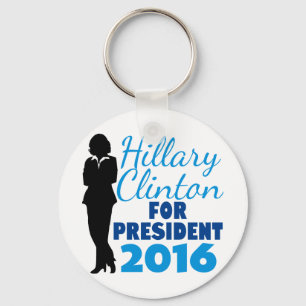 Hillary Clinton Silhouette Nyckelring
