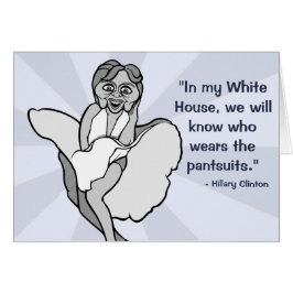 Hillary Clinton som Marilyn Monroe Hälsningskort