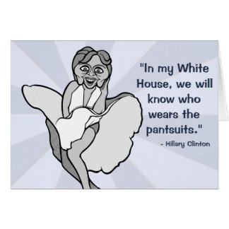 Hillary Clinton som Marilyn Monroe Hälsningskort