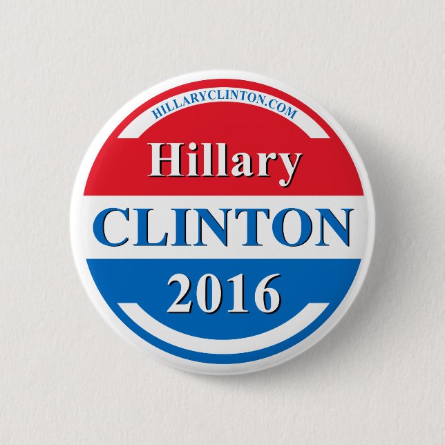 Hillary Clinton som president 2016 kampanjmaterial Knapp (Framsida)