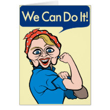 Hillary Clinton som Rosie riveteren