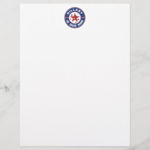 Hillary Clinton stationär Clinton letterhead