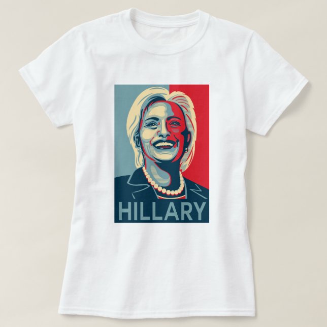 Hillary Clinton T-tröja Tee Shirt (Design framsida)
