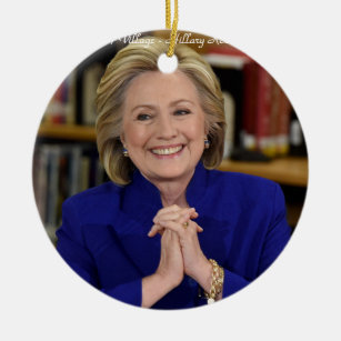 Hillary Clinton tar en bygift Julgransprydnad Keramik