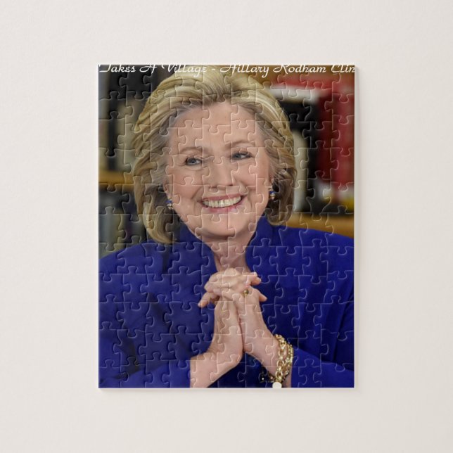 Hillary Clinton tar en bygift Pussel (Vertikal)