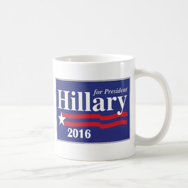 Hillary Clinton till president 2016: Kaffe Mugg (Höger)