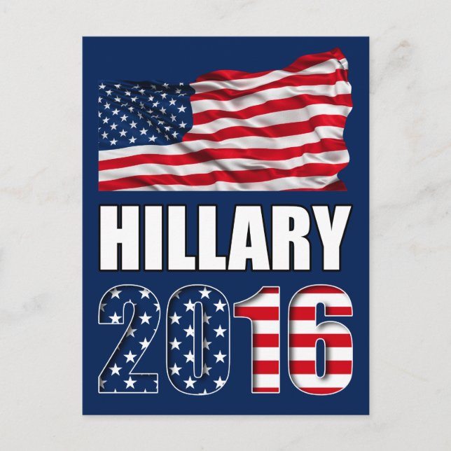 Hillary Clinton till president 2016 Postcard Vykort (Framsida)