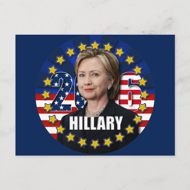 Hillary Clinton till president 2016 Postcard Vykort (Framsida)