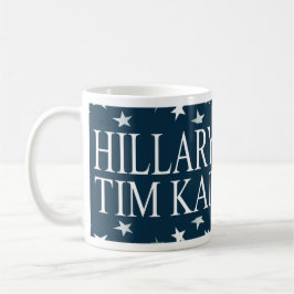Hillary Clinton Tim Kaine '16 USA flagga Kaffemugg