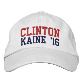 Hillary Clinton Tim Kaine 2016 Broderad Keps
