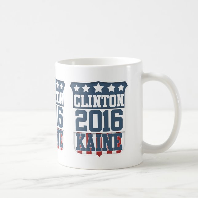 Hillary Clinton Tim Kaine 2016 Kaffemugg (Höger)