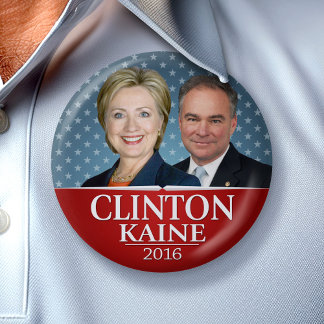 Hillary Clinton & Tim Kaine Jugate Photo Stars Knapp