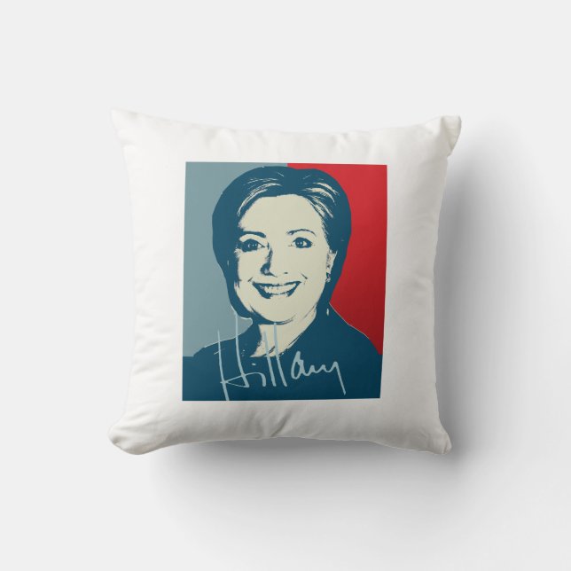 HILLARY CLINTON UNDERTECKNADE SIGN.png Kudde (Framsida)