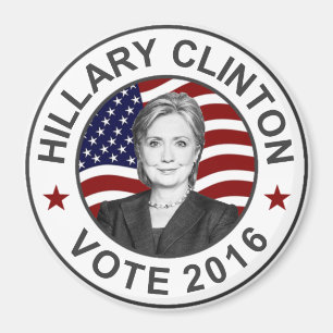 Hillary Clinton US flagga Magnet