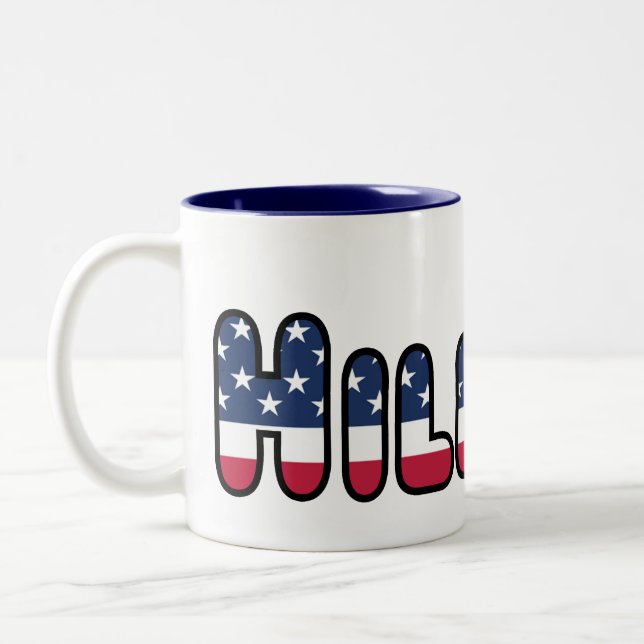 Hillary Clinton Valection USA President 2016 Två-Tonad Mugg (Vänster)