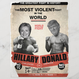 Hillary Clinton vs. Donald Trump 2016 Reklamblad