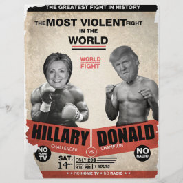 Hillary Clinton vs. Donald Trump 2016 Reklamblad