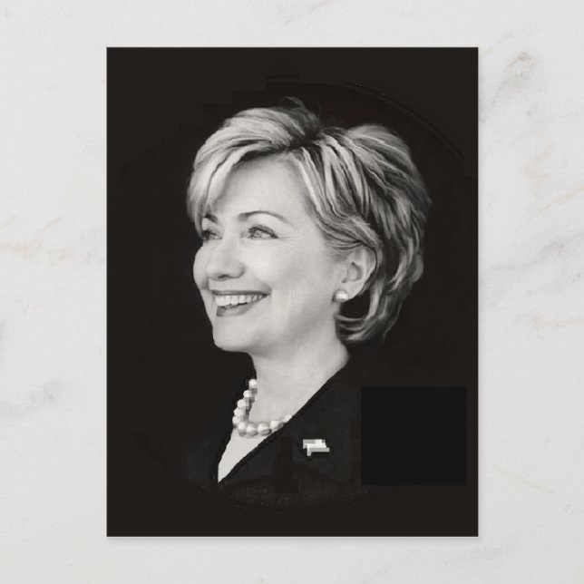Hillary Clinton vycard Vykort (Framsida)