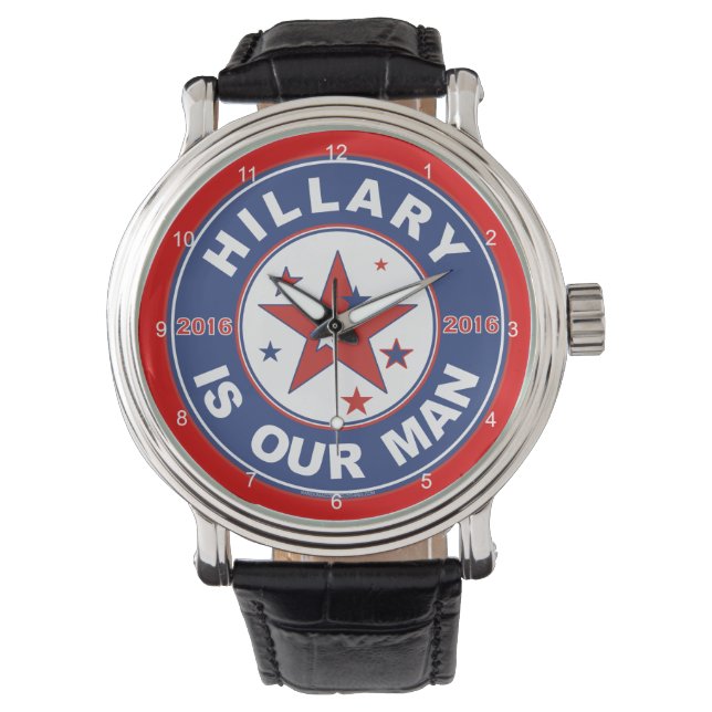 Hillary Clinton watch -wristwatch Armbandsur (Framsida)