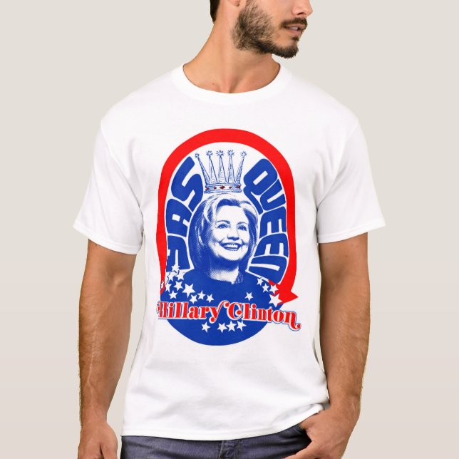 Hillary Clinton Yas drottningmanar skjorta Tee (Framsida)