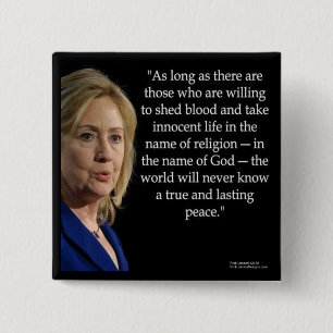 Hillary Clintons blodreligionscitat Knapp