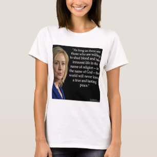 Hillary Clintons blodreligionscitat T Shirt