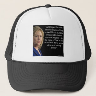 Hillary Clintons blodreligionscitat Truckerkeps