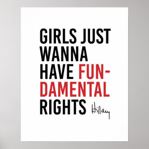 Hillary - flickor önskar precis att ha poster